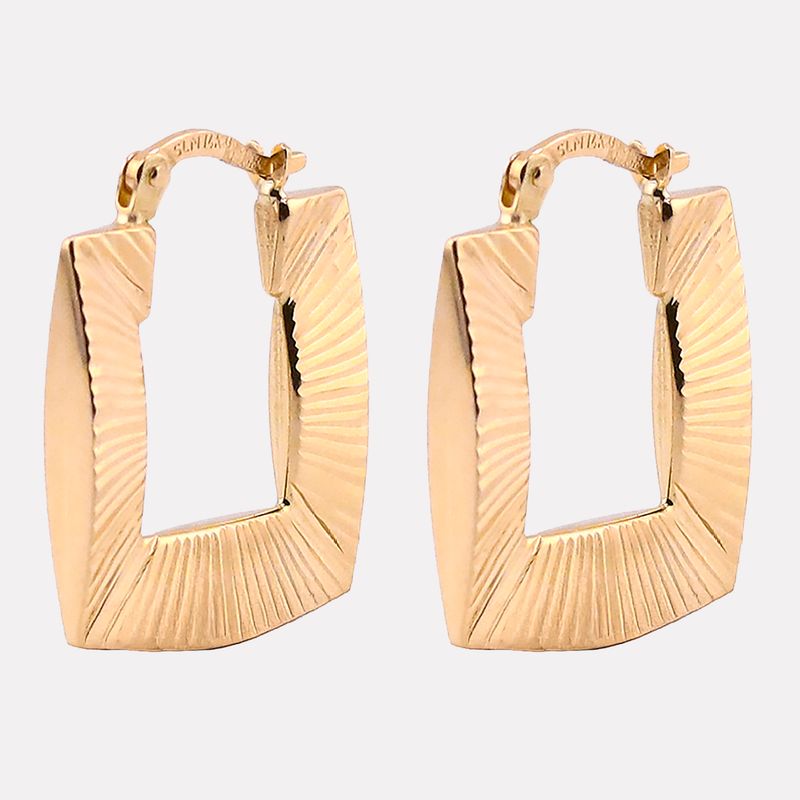 Arracadas Cuadro Relim. 14k 2.9g